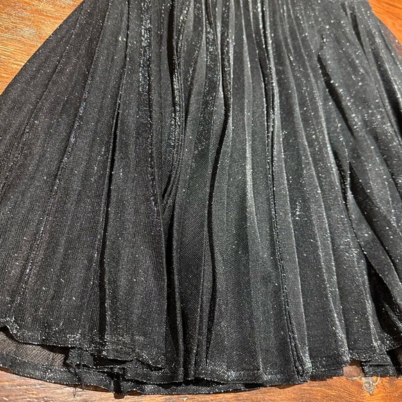 VINTAGE! XOXO Pleated Skirt, Black & Silver, Women's Med - Picture 7 of 8
